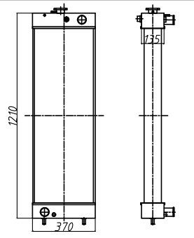 Sk320lc-8 θερμαντικό σώμα sk320-8 sk330lc-8 sk330-8 sk350lc-8 sk350-8 sk400lc-8 sk400-8 LC05P00043S001 LC05P00043S034 αργιλίου