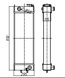 Δεξαμενή νερού θερμαντικών σωμάτων 22B-03-12110 εκσκαφέων PC138 pc138us-2
